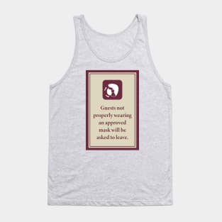 Theme Park Mask Signage Tank Top